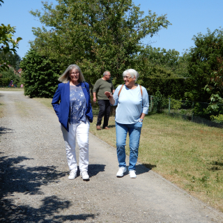 Finanzgespräche beim Rundgang