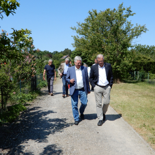 Rundgang durch die Kleingartenanlage